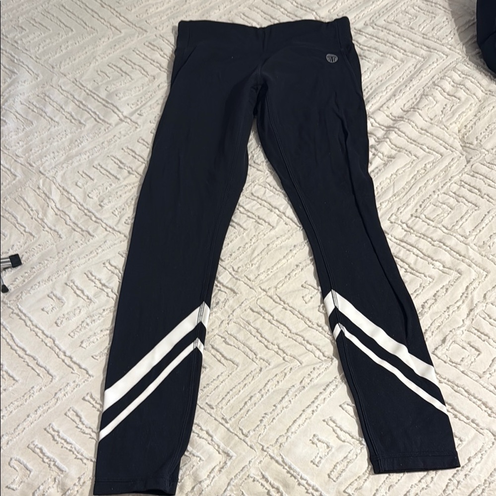 Tory Sport Navy Leggings with Logo - Picture 4 of 5